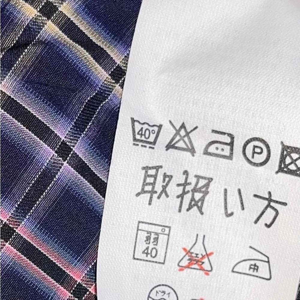 Ermenegildo Zegna Men’s Plaid Button-Up Shirt‎ L 100% Cotton Made in Italy